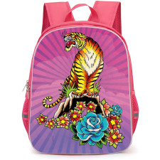 Ed Hardy Backpack School Bag StudentPack - Ed Hardy Tiger Rose Tattoo Poster