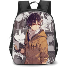 86 Eighty Six Shinei Nouzen Backpack StudentPack - Shinei Nouzen Anime Art Standing On White Background