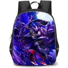 The Eminence In Shadow Eta Backpack StudentPack - Eta Floating On Air Moon Background Anime Art Poster