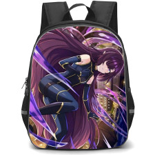 The Eminence In Shadow Eta Backpack StudentPack - Eta With Purple Long Hair Anime Art Poster