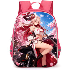 Epic Seven Boss Arunka Backpack School Bag StudentPack - Boss Arunka Sitting In Motorcycle Portrait