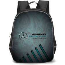 F1 Formula One Mercedes Benz Backpack StudentPack - Mercedes Benz AMG Petronas F1 Team Dark Background Poster