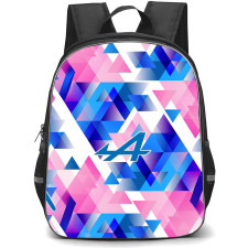 F1 Formula One Alpine Backpack StudentPack - Alpine Logo On Graphic Art