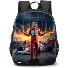 F1 Formula One Ayrton Senna Backpack StudentPack - Ayrton Senna The King Of Rain Poster