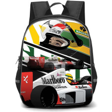 F1 Formula One Ayrton Senna Backpack StudentPack - Ayrton Senna Poster Illustration