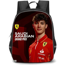 F1 Formula One Oliver Bearman Backpack StudentPack - Red Graphic Design Poster