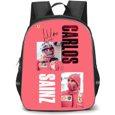 F1 Formula One Carlos Sainz Backpack StudentPack - Carlos Sainz First Runs In 21 Poster