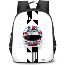 F1 Formula One Charles Leclerc Backpack StudentPack - Charles Leclerc Mission Winnow Helmet Poster