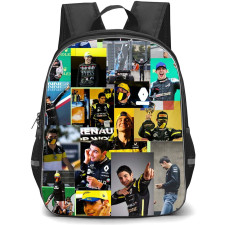 F1 Formula One Esteban Ocon Backpack StudentPack - Esteban Ocon Portrait Collage