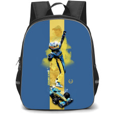 F1 Formula One Fernando Alonso Backpack StudentPack - Fernando Alonso Renault F1 Team Celebration On Yellow Stripe