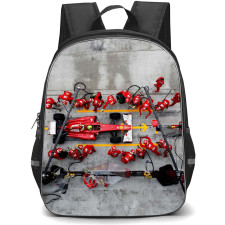 F1 Formula One Ferrari Backpack StudentPack - Ferrari Formula 1 Pit Crew Poster