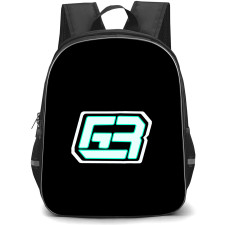 F1 Formula One George Russell Backpack StudentPack - George Russell Logo On Black Background