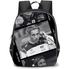 F1 Formula One Liam Lawson Backpack StudentPack - Liam Lawson Grayscale Candid Poster