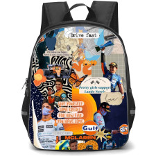 F1 Formula One Lando Norris Backpack StudentPack - Lando Norris Give Yourself Some Credit Collage