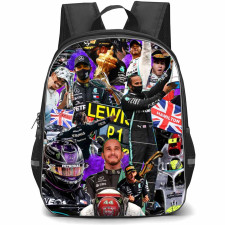 F1 Formula One Lewis Hamilton Backpack StudentPack - Lewis Hamilton Collage