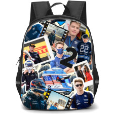 F1 Formula One Logan Sargeant Backpack StudentPack - Film Collage Art