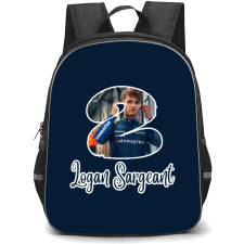 F1 Formula One Logan Sargeant Backpack StudentPack - Number Two Sticker Art
