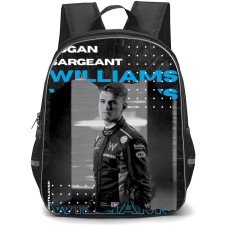 F1 Formula One Logan Sargeant Backpack StudentPack - Retro Film Poster
