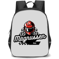 F1 Formula One Kevin Magnussen Backpack StudentPack - Minimalist Helmet Logo