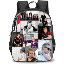 F1 Formula One Kevin Magnussen Backpack StudentPack - Photo Collage