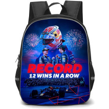 F1 Formula One Max Verstappen Backpack StudentPack - Max Verstappen Record 12 Wins A Row Poster