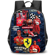 F1 Formula One Michael Schumacher Backpack StudentPack - Michael Schumacher Hard Work And Patience F1 Ferrari Poster