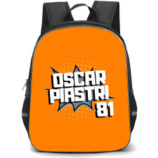 F1 Formula One Oscar Piastri Backpack StudentPack - Pop Art Text