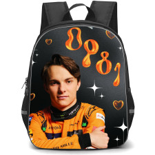 F1 Formula One Oscar Piastri Backpack StudentPack - Trendy Gleam Portrait