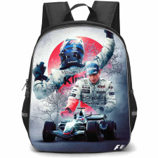 F1 Formula One Kimi Raikkonen Backpack StudentPack - Kimi Raikkonen Japanese GP Mclaren Poster