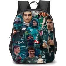 F1 Formula One Lance Stroll Backpack StudentPack -Portraits Collage Art