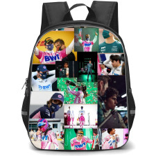 F1 Formula One Lance Stroll Backpack StudentPack -Victory Pose Collage