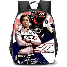 F1 Formula One Yuki Tsunoda Backpack StudentPack - Crossed Arms Poster