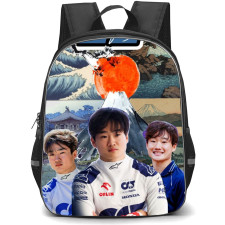 F1 Formula One Yuki Tsunoda Backpack StudentPack - Japan Paintings Background