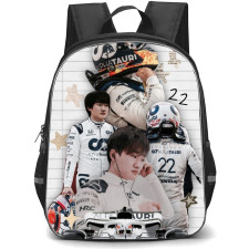 F1 Formula One Yuki Tsunoda Backpack StudentPack - Notebook Poster Design