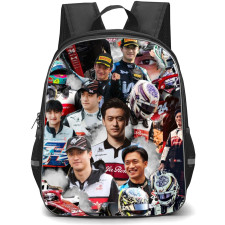 F1 Formula One Zhou Guanyu Backpack StudentPack - Collage Art