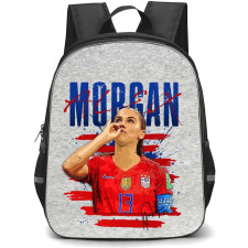 Alex Morgan Backpack StudentPack - Alex Morgan United States Women's National Football Celebration Paint Art