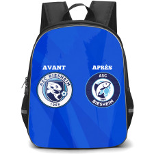 Association Sportive de Biesheim Backpack School Bag StudentPack - Two Logo Poster Football Club