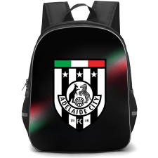 Adelaide City Football Club Backpack School Bag StudentPack - Logo In Black Background