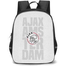 AFC Ajax Backpack StudentPack - AFC Ajax Logo Grey Background