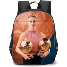 Alexia Putellas Backpack StudentPack - Alexia Putellas Holding Two Golden Balls