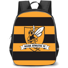 Alloa Athletic Backpack School Bag StudentPack - Logo In Yellow And Black Background Football Club