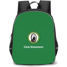West Allotment Celtic Football Club Backpack School Bag StudentPack - West Allotment Celtic Football Club Logo with Green Background