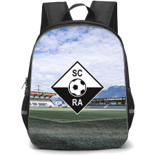 SC Rheindorf Altach Backpack School Bag StudentPack - Logo In Field Stadium Background