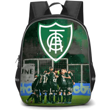 America Futebol Clube Backpack School Bag StudentPack - America Futebol Clube Stadium with Logo Team Circle Green Effect