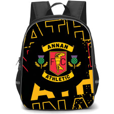 Annan Athletic Backpack School Bag StudentPack - Logo Wordmark In Black Poster Football Club