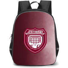 Arbroath Backpack School Bag StudentPack - Logo In Purple White Gradient Football Club