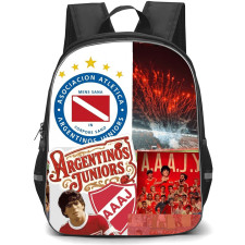 Asociacion Atletica Argentinos Juniors Backpack School Bag StudentPack - Asociacion Atletica Argentinos Juniors Stadium Crowd Fireworks Background With Logo