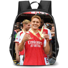 Arsenal F.C. Martin Odegaard Backpack StudentPack - Martin Odegaard Holding Community Shield 2023 Medel