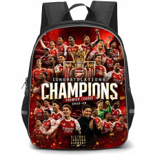 Arsenal Premier League Champion Backpack School Bag StudentPack - Arsenal Premier League Champion Victory Through Harmony Poster