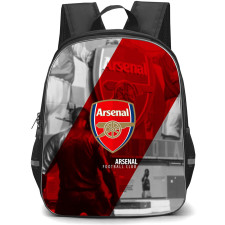 Arsenal F.C. Backpack StudentPack - Arsenal F.C Logo Stripe Background